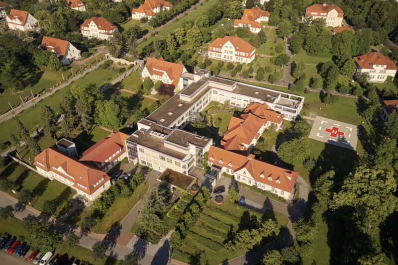 Außenansicht der Ambulanz