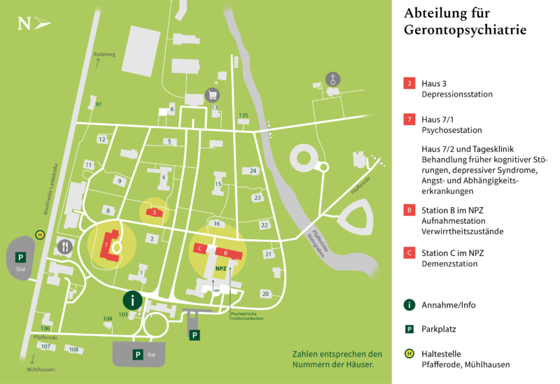 Lageplan Gerontopsychiatrie NEU